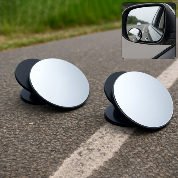 Car Blind Spot Side Mirror Round HD Glass Blind spot Mirror (2 Pc)