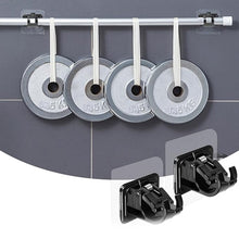 Heavy-Duty Wall-Mount Clip with Transparent Adhesive Base (2 Pc)