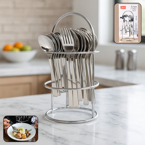 Apex Premium Stainless Steel Cutlery (16  Pc / Set)