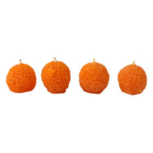 Laddu Shaped Decorative Wax Candles (4 Pc / Set)