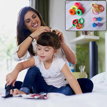 Kids Hair Bands, Rubber Bands & Cute Hair Clips in Storage Box (Mix Design / 1 Set)